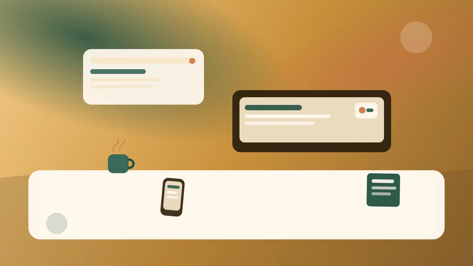 Người làm việc với ghi chú học tập và công cụ AI trên bàn