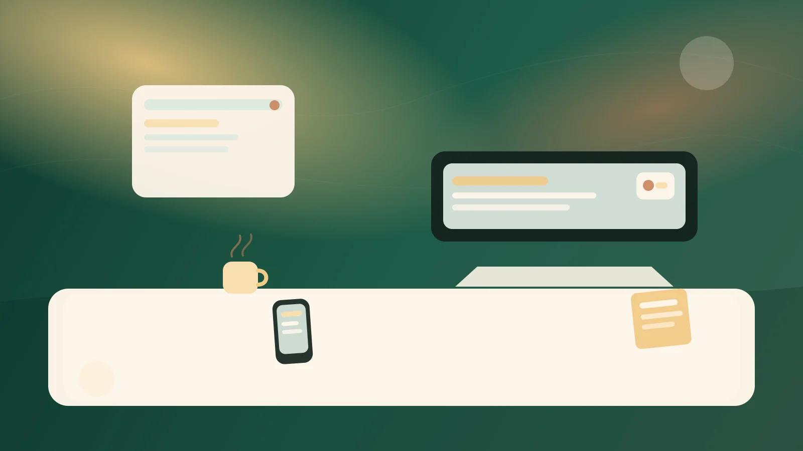 Không gian sống và làm việc được tổ chức thành nhịp dài hạn với các điểm neo rõ ràng