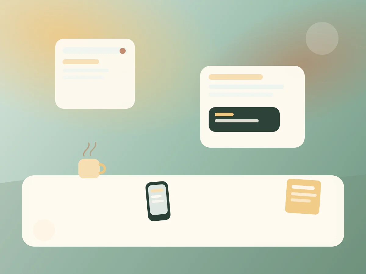 Người ngồi ghi chép và quan sát thói quen hằng ngày trong không gian yên tĩnh - minh họa chi tiết 1