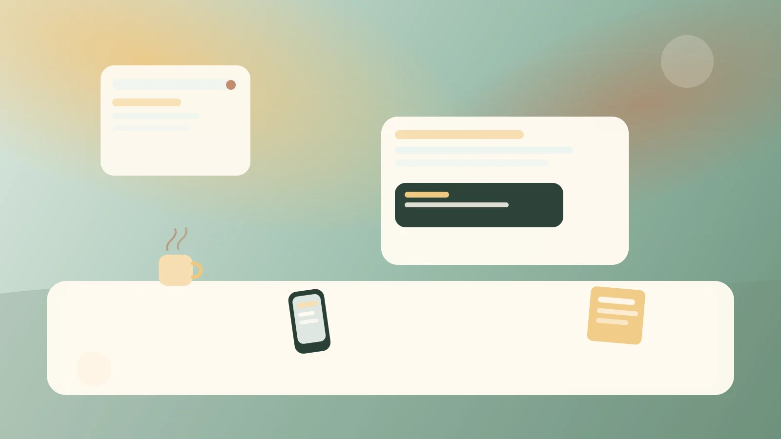 Người ngồi ghi chép và quan sát thói quen hằng ngày trong không gian yên tĩnh