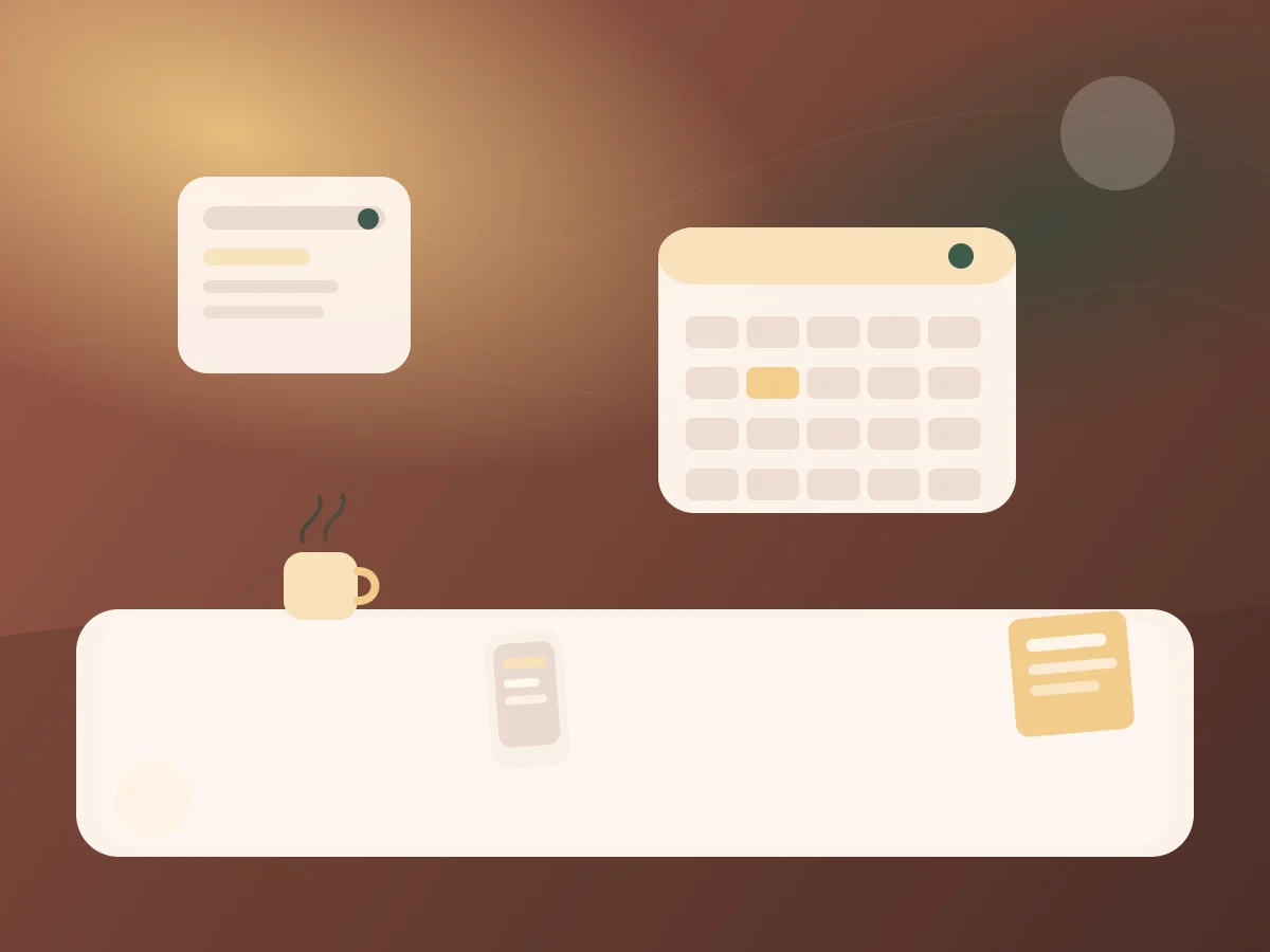 Không gian làm việc gọn gàng với ít thiết bị gây nhiễu - minh họa chi tiết 2