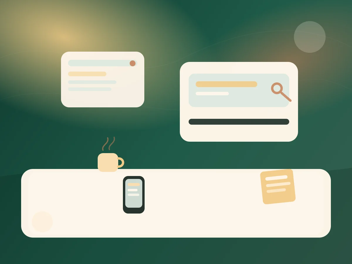 Ánh sáng buổi sáng trong không gian làm việc đơn giản và yên tĩnh - minh họa chi tiết 2