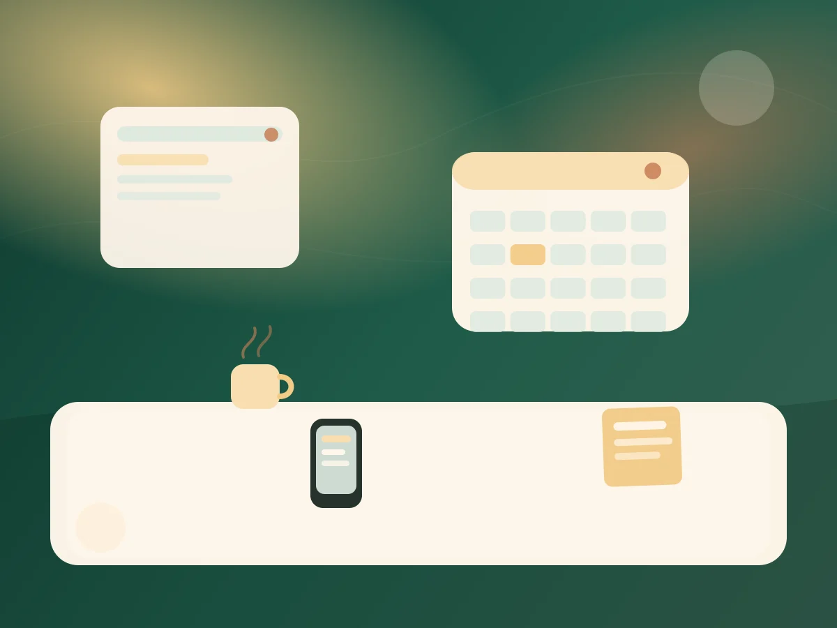 Không gian làm việc và sinh hoạt được tổ chức gọn gàng theo một nhịp ổn định - minh họa chi tiết 1