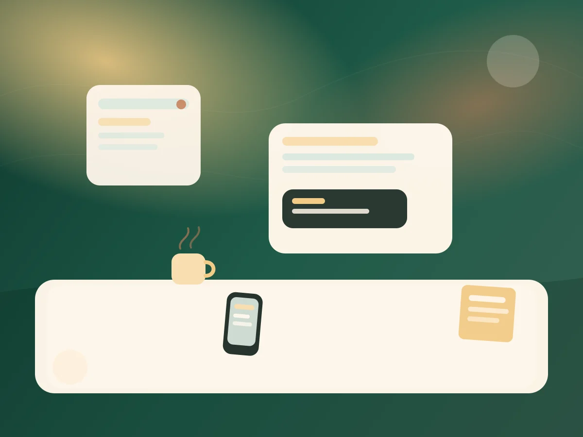 Người duy trì một việc nhỏ hằng ngày trên bàn làm việc gọn gàng - minh họa chi tiết 1