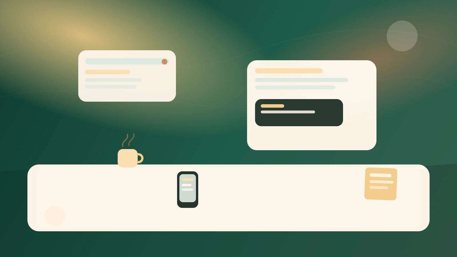 Người đang sắp xếp các trục sống và làm việc thành một hệ thống cá nhân rõ ràng