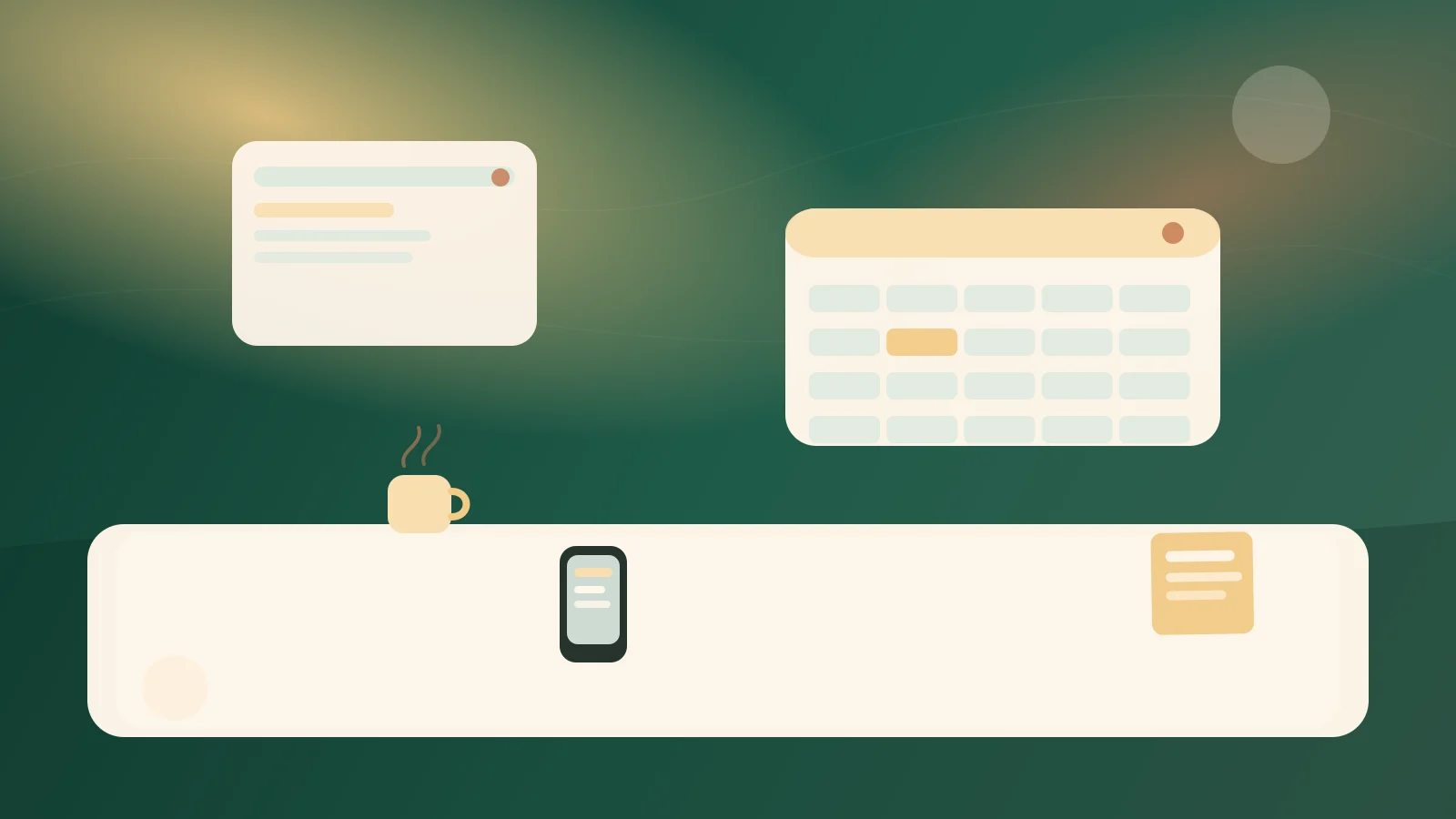 Lịch cá nhân được sắp theo các khung việc rõ ràng thay vì chồng chéo